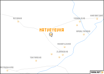 map of Matveyevka