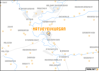 map of Matveyev Kurgan