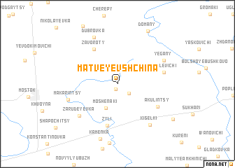 map of Matveyevshchina