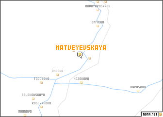 map of Matveyevskaya