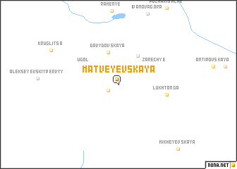 map of Matveyevskaya