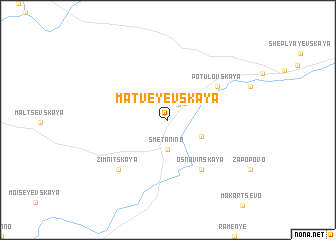 map of Matveyevskaya