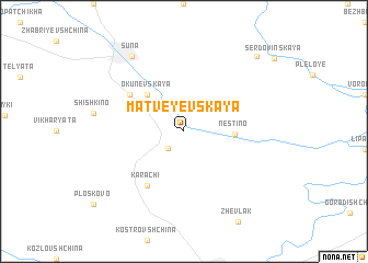 map of Matveyevskaya