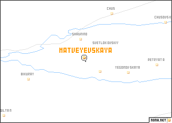 map of Matveyevskaya