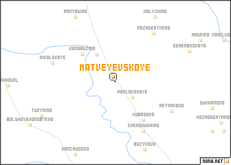 map of Matveyevskoye