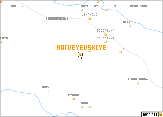 map of Matveyevskoye