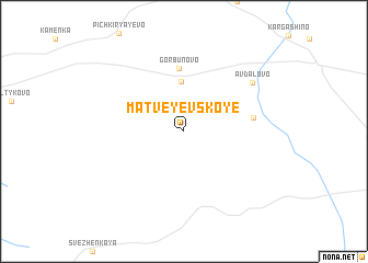 map of Matveyevskoye