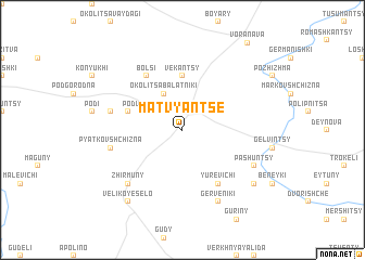 map of Matvyanʼtse