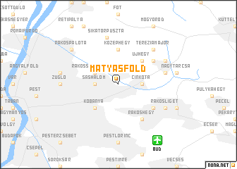 map of Mátyásföld