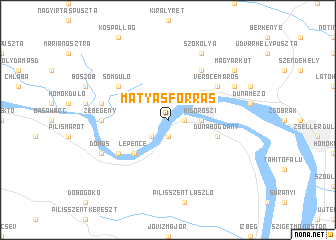 map of Mátyásforrás