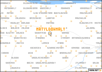 map of Matyldów Mały