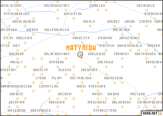 map of Matyniów