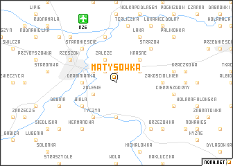 map of Matysówka