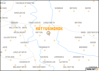 map of Mátyusi Homok