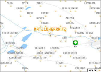 map of Matzlow-Garwitz