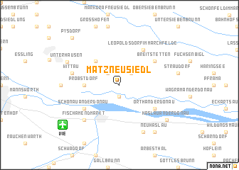 map of Matzneusiedl