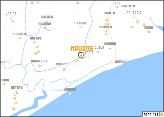 map of Mauane
