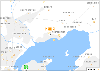 map of Mauá