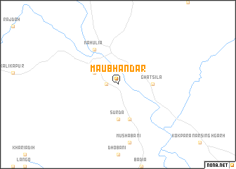 map of Maubhandār