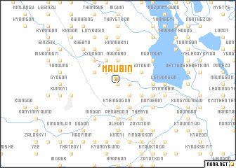 map of Ma-u-bin