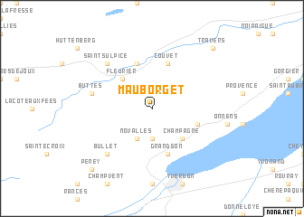 map of Mauborget