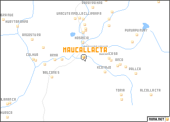 map of Mauca Llacta