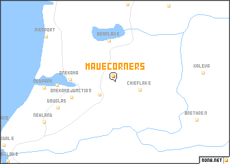 map of Maue Corners