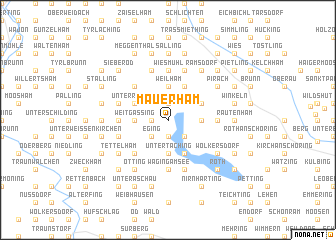 map of Mauerham