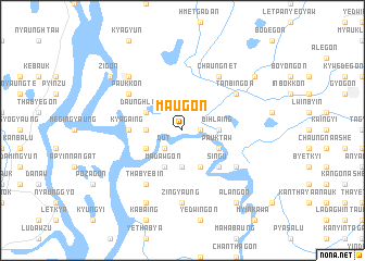 map of Ma-u-gon