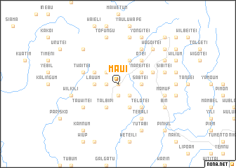 map of Maui