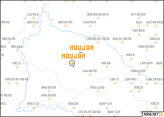 map of Maujam