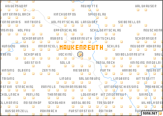 map of Maukenreuth