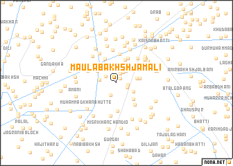 map of Maula Bakhsh Jamāli