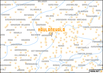 map of Maulānewāla