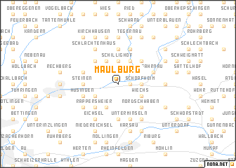 map of Maulburg