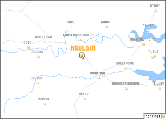 map of Mauldin