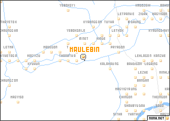 map of Maulebin