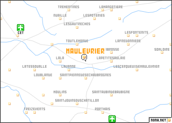 map of Maulévrier