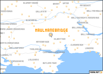 map of Maulmane Bridge