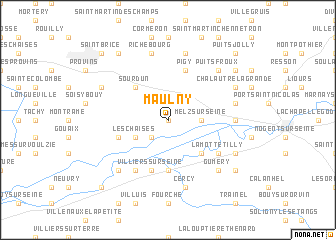 map of Maulny