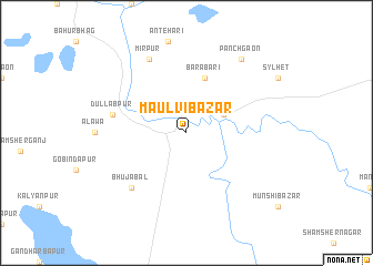 map of Maulvi Bāzār