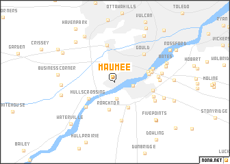 map of Maumee
