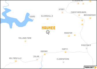 map of Maumee