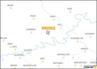 map of Maumee