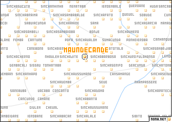 map of Maundé Candé
