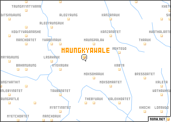 map of Maungkyaw Ale