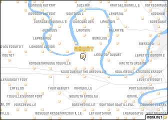 map of Mauny