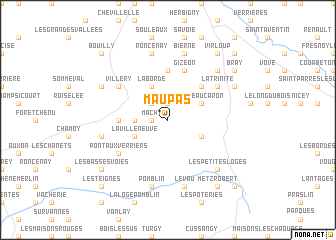 map of Maupas