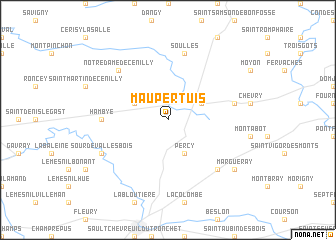 map of Maupertuis