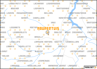 map of Maupertuis